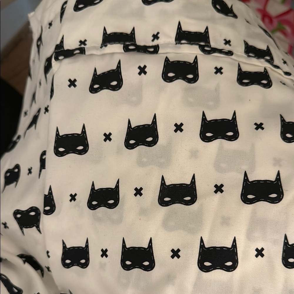 Kids Curtains with Black Mask Print